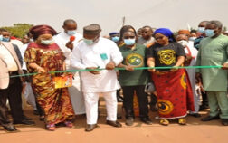 The Governor of Enugu State commissioning the 1.6km Enugu Amakpu – Umudim – Mgbagbowa Road